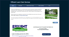 Desktop Screenshot of efficientlawns.com