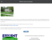 Tablet Screenshot of efficientlawns.com